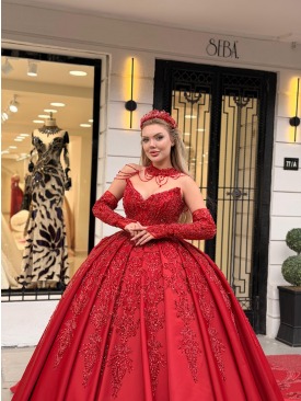 Kırmızı Kabarık Nişanlık